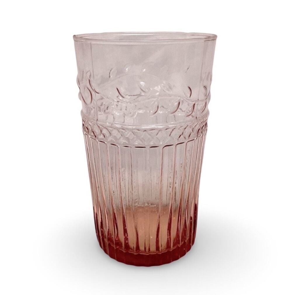 Tumbler Vase w/ Relief Etching